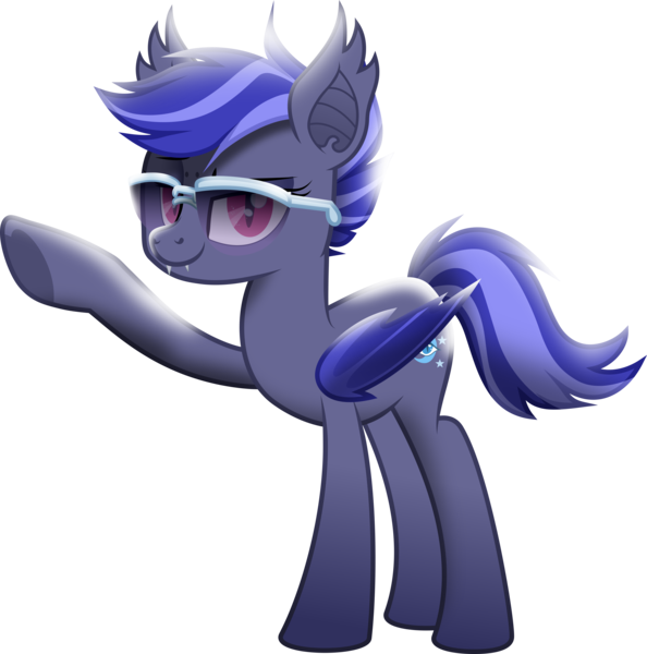 Size: 7687x7766 | Tagged: safe, artist:lincolnbrewsterfan, derpibooru import, oc, oc:night watch, bat pony, pony, a matter of principals, my little pony: the movie, .svg available, bat ears, bat eyes, bat wings, cute, cute little fangs, derpibooru exclusive, eye, facial freckles, fangs, female, folded wings, freckles, heart, heart hoof, image, lidded eyes, liver spots, looking at you, magenta eyes, mare, movie accurate, moviefied, pink eyes, png, show moviefied, simple background, slit pupils, smiling, smiling at you, sunglasses, tail, transparent background, two toned mane, two toned tail, vector, waving, wings