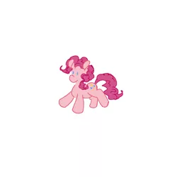 Size: 1000x1000 | Tagged: safe, artist:shiiiny, derpibooru import, pinkie pie, earth pony, pony, chibi, digital art, doodle, female, floating, image, mare, png, simple background, smol, solo, white background