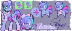 Size: 2500x1080 | Tagged: safe, artist:metaruscarlet, derpibooru import, oc, oc:galaxy, unofficial characters only, pegasus, pony, pony town, :p, baseball cap, cap, chest fluff, choker, clothes, ear piercing, earring, female, flying, hat, heterochromia, hoodie, hoof shoes, image, implied lesbian, implied limestone pie, jewelry, mare, open mouth, piercing, png, socks, solo, tongue out