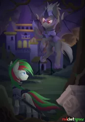 Size: 2920x4200 | Tagged: safe, artist:redchetgreen, derpibooru import, oc, bat pony, earth pony, pony, image, png