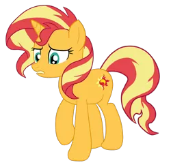 Size: 1900x1836 | Tagged: safe, artist:gmaplay, derpibooru import, sunset shimmer, pony, unicorn, equestria girls, equestria girls series, spring breakdown, spoiler:eqg series (season 2), cute, female, full body, gritted teeth, hooves, horn, image, mare, png, shimmerbetes, simple background, solo, standing, tail, transparent background