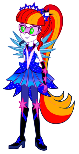 Size: 485x941 | Tagged: editor needed, source needed, safe, artist:mixiepie, derpibooru import, edit, oc, equestria girls, boots, clothes, crystal guardian, high heel boots, image, jpeg, recolor, shoes, solo