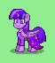 Size: 62x71 | Tagged: safe, artist:dematrix, derpibooru import, twilight sparkle, alicorn, pony, pony town, clothes, cute, dress, female, green background, image, mare, pixel art, png, simple background, smiling