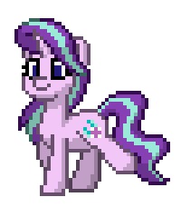 Size: 200x228 | Tagged: safe, artist:twilyisbestpone, derpibooru import, starlight glimmer, pony, unicorn, pony town, animated, cute, derpibooru exclusive, female, gif, glimmerbetes, image, mare, pixel art, simple background, smiling, solo, sprite, transparent background, trotting, trotting in place, walk cycle, walking
