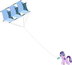 Size: 2573x2330 | Tagged: safe, artist:davidsfire, derpibooru import, starlight glimmer, pony, unicorn, female, high res, image, kite, magic, magic aura, mare, png, simple background, that pony sure does love kites, transparent background, vector