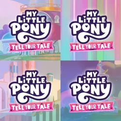 Size: 1920x1920 | Tagged: safe, derpibooru import, edit, edited screencap, editor:itsmgh1203, screencap, my little pony: tell your tale, spoiler:g5, spoiler:my little pony: tell your tale, spoiler:tyts01e01, spoiler:tyts01e02, spoiler:tyts01e03, spoiler:tyts01e04, a home to share, collage, g5, image, jpeg, my little pony logo, nightmare roommate, no pony, sisters take flight, zephyr heights, zipp's flight school