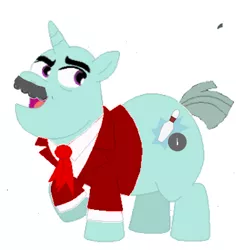 Size: 870x921 | Tagged: safe, derpibooru import, edit, kingpin, pony, unicorn, spoiler:comic, clothes, elderly, fat, image, png