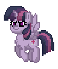 Size: 192x228 | Tagged: safe, derpibooru import, mean twilight sparkle, alicorn, pony, pony town, animated, flying, g4, gif, image, solo
