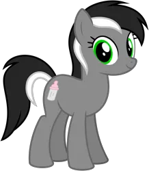 Size: 2182x2500 | Tagged: safe, artist:nicogamer3000, derpibooru import, oc, oc:renai, unofficial characters only, earth pony, pony, .svg available, earth pony oc, female, full body, high res, hooves, image, looking at you, mare, png, show accurate, simple background, smiling, smiling at you, solo, standing, tail, transparent background, two toned mane, two toned tail, vector