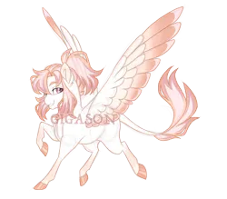 Size: 3200x2800 | Tagged: safe, artist:gigason, derpibooru import, oc, oc:crossfire, unofficial characters only, pegasus, pony, colored wings, eye clipping through hair, eyebrows, eyebrows visible through hair, female, grin, high res, image, looking at you, magical lesbian spawn, mare, obtrusive watermark, offspring, ony, parent:fleur-de-lis, parent:spitfire, pegasus oc, png, signature, simple background, smiling, smiling at you, solo, spread wings, transparent background, two toned wings, watermark, wings