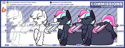 Size: 7000x2700 | Tagged: suggestive, artist:sadfloorlamp, derpibooru import, oc, bat pony, hybrid, original species, pony, belly, belly on floor, big belly, commission, huge belly, image, png, price, price sheet, solo