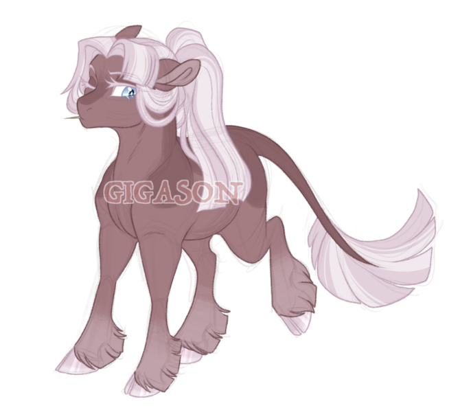 Size: 3200x2800 | Tagged: safe, artist:gigason, derpibooru import, oc, oc:splinter, earth pony, pony, image, obtrusive watermark, offspring, parent:burnt oak, parent:fleur-de-lis, png, simple background, solo, transparent background, watermark