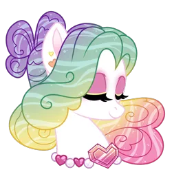 Size: 1000x1000 | Tagged: safe, artist:crystal-tranquility, derpibooru import, oc, oc:aphrodite, pony, bust, eyes closed, female, image, mare, png, portrait, simple background, solo, transparent background