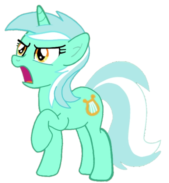 Size: 720x779 | Tagged: safe, artist:darlycatmake, derpibooru import, edit, vector edit, lyra heartstrings, pony, unicorn, angry, female, glare, image, lyra is not amused, mare, meme, open mouth, png, rage, rage face, raised hoof, serious, serious face, simple background, solo, standing, standing on one leg, transparent background, unamused, vector, wat, what the hay?, wtf