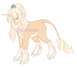 Size: 3200x2800 | Tagged: safe, artist:gigason, derpibooru import, coco pommel, oc, oc:honeycomb, pony, unicorn, cloven hooves, female, image, magical lesbian spawn, mare, obtrusive watermark, offspring, parent:dear darling, png, simple background, solo, transparent background, watermark