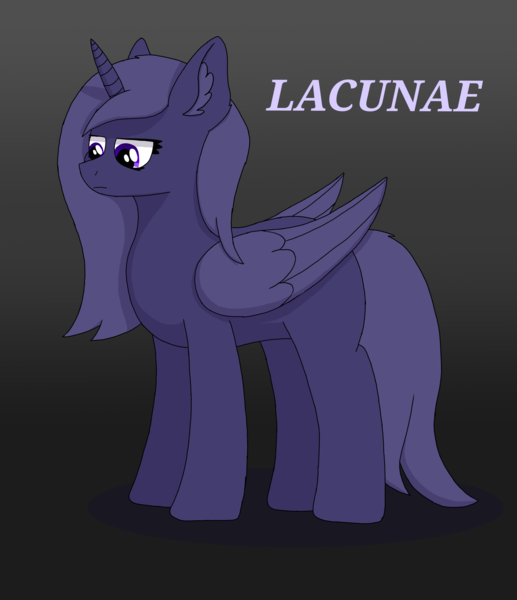 Size: 5000x5800 | Tagged: semi-grimdark, derpibooru import, oc, oc:lacunae, alicorn, fallout equestria, fallout equestria: project horizons, fanfic art, image, png, purple