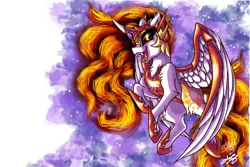Size: 3000x2000 | Tagged: safe, artist:stainedglasslighthea, derpibooru import, daybreaker, alicorn, pony, a royal problem, cute, diabreaker, female, image, mare, open mouth, png, solo, wallpaper