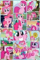 Size: 1200x1800 | Tagged: safe, artist:princessemerald7, derpibooru import, pinkie pie, earth pony, pony, a friend in deed, baby cakes, fall weather friends, feeling pinkie keen, magical mystery cure, party of one, season 1, season 2, season 3, swarm of the century, the cutie mark chronicles, collage, female, filly, filly pinkie pie, image, jpeg, mare, one-pony band, pinkamena diane pie, younger