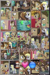 Size: 1200x1800 | Tagged: safe, artist:princessemerald7, derpibooru import, derpy hooves, doctor whooves, time turner, earth pony, pegasus, pony, season 5, slice of life (episode), collage, female, image, jpeg, male, mare, stallion