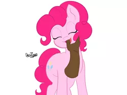 Size: 4098x3072 | Tagged: safe, artist:datzigga, derpibooru import, pinkie pie, earth pony, human, pony, disembodied hand, eyes closed, finger in mouth, hand, image, open mouth, open smile, png, smiling
