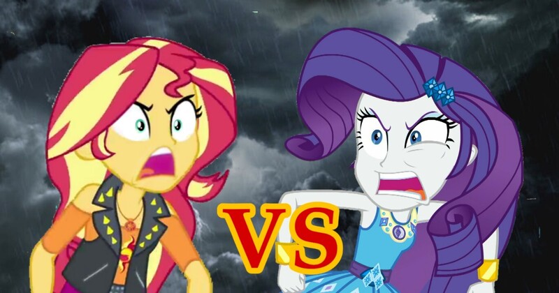 Size: 1371x720 | Tagged: safe, derpibooru import, rarity, sunset shimmer, equestria girls, equestria girls series, forgotten friendship, rollercoaster of friendship, 2018, image, jpeg, meltdown, rarirage, rarisnap, yelling