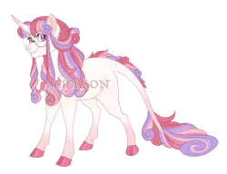 Size: 3800x2920 | Tagged: safe, artist:gigason, derpibooru import, oc, oc:rose nebula, pony, unicorn, female, glasses, image, magical lesbian spawn, mare, obtrusive watermark, offspring, parent:moondancer, parent:twinkleshine, png, simple background, solo, transparent background, watermark