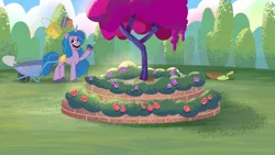 Size: 3410x1920 | Tagged: safe, derpibooru import, screencap, izzy moonbow, pony, unicorn, my little pony: tell your tale, spoiler:g5, spoiler:my little pony: tell your tale, spoiler:tyts01e09, female, g5, high res, image, jpeg, mare, open mouth, open smile, smiling, solo