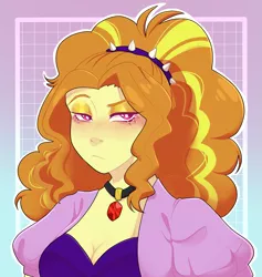 Size: 2649x2800 | Tagged: safe, artist:lunahrunah, derpibooru import, adagio dazzle, equestria girls, female, gem, high res, image, png, siren gem, solo