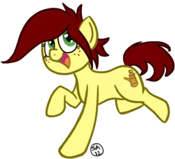 Size: 408x370 | Tagged: safe, artist:serenamidori, derpibooru import, oc, oc:canni soda, unofficial characters only, earth pony, pony, 2012, earth pony oc, female, freckles, image, mare, png, simple background, solo, transparent background