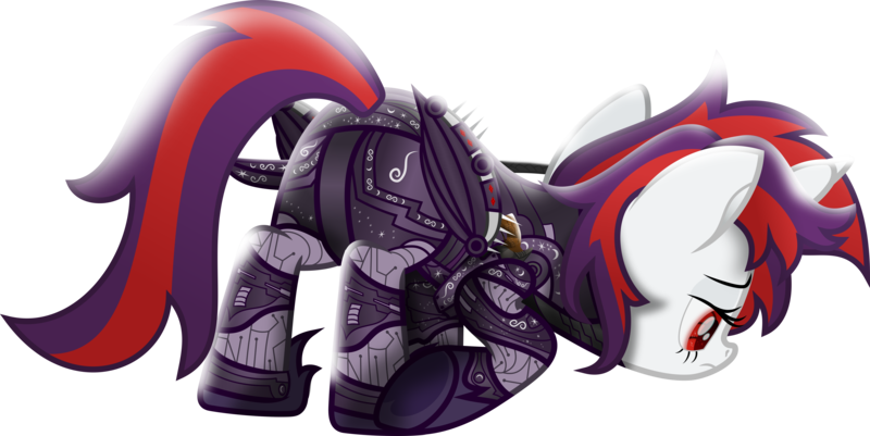 Size: 9692x4858 | Tagged: safe, artist:lincolnbrewsterfan, derpibooru import, oc, oc:blackjack, unofficial characters only, cyber pony, cyborg, pony, unicorn, fallout equestria, fallout equestria: project horizons, my little pony: the movie, the beginning of the end, .svg available, 3/4 view, alternate universe, artificial wings, augmented, back of head, butt, closed mouth, craft, cyber eye, cyber eyes, dragging, engraving, face down, face down ass up, fanfic art, female, focused, folded wings, frown, gradient mane, gradient tail, gun, handgun, horn, image, inkscape, level 5 (iconium) (project horizons), level 6 (cognitum) (project horizons), lidded eyes, looking down, looking forward, mare, mechanical wing, movie accurate, pipbuck, pistol, plot, png, purple mane, purple tail, raised tail, red eyes, red mane, red tail, revolver, sad, security, simple background, solo, sword, tail, transparent background, two toned hair, two toned mane, two toned tail, unicorn oc, vector, vigilance (gun), weapon, wings