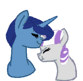 Size: 275x266 | Tagged: safe, artist:decokelow, artist:miss-dumpass, derpibooru import, night light, twilight velvet, pony, unicorn, base used, eyes closed, female, forehead kiss, image, kissing, male, mare, nightvelvet, parent, png, requested art, shipping, smiling, stallion, straight