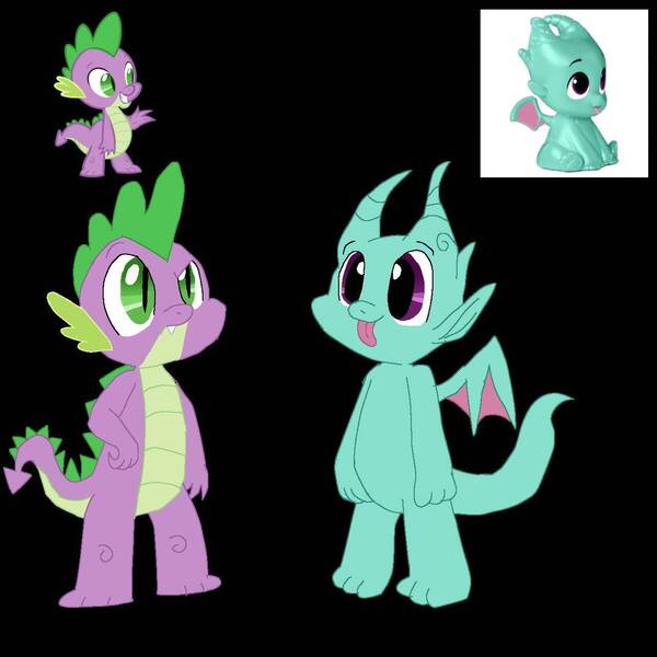 Size: 1280x1280 | Tagged: safe, artist:coolchickennuggets, derpibooru import, sparky sparkeroni, spike, g5, image, jpeg