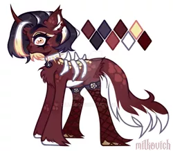 Size: 1280x1118 | Tagged: safe, artist:dillice, derpibooru import, oc, unofficial characters only, pony, unicorn, chest fluff, deviantart watermark, ear fluff, eyelashes, hoof fluff, horn, image, jpeg, obtrusive watermark, simple background, solo, unicorn oc, watermark, white background