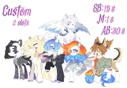 Size: 1920x1325 | Tagged: safe, artist:dillice, derpibooru import, oc, unofficial characters only, bird, cockatiel, dog, dog pony, original species, pegasus, pony, clothes, deviantart watermark, ear fluff, image, jpeg, obtrusive watermark, pegasus oc, raised hoof, rearing, simple background, smiling, watermark, white background, wings