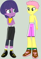 Size: 328x466 | Tagged: safe, artist:matthewjabeznazarioa, derpibooru import, lavandula, li'l cheese, equestria girls, the last problem, crossover, equestria girls-ified, exeron fighters, image, martial arts kids, martial arts kids outfits, png