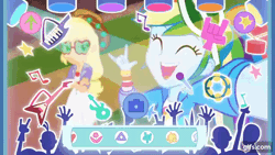 Size: 640x360 | Tagged: safe, derpibooru import, screencap, applejack, rainbow dash, equestria girls, equestria girls series, festival filters, spoiler:eqg series (season 2), animated, cowboy hat, crossed arms, cute, dashabetes, devil horn (gesture), duo, duo female, eyes closed, female, filter, gif, gifs.com, hat, image, mobile phone, music festival outfit, open mouth, open smile, phone, selfie, smartphone, smiling