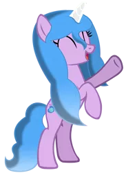 Size: 5865x8000 | Tagged: safe, artist:laszlvfx, derpibooru import, izzy moonbow, pony, unicorn, ^^, absurd resolution, base used, bipedal, colored horn, eyes closed, g5, horn, image, open mouth, png, simple background, solo, transparent background, vector