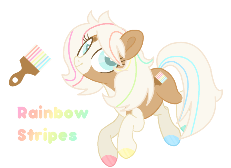 Size: 1186x866 | Tagged: safe, artist:lullabyprince, artist:snozzzz, derpibooru import, oc, oc:rainbow stripes, unofficial characters only, pony, base used, image, png, simple background, solo, transparent background