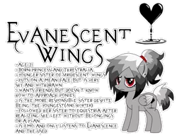 Size: 1267x987 | Tagged: safe, artist:vilkathewolf, derpibooru import, oc, oc:evanescent wings, pegasus, ear piercing, eyebrow piercing, image, nose piercing, piercing, png, reference sheet, solo