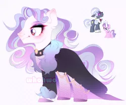 Size: 3024x2516 | Tagged: safe, artist:whohwo, derpibooru import, diamond tiara, hoity toity, earth pony, pony, base used, cloak, clothes, ear fluff, eyelashes, female, filly, fishnets, foal, fusion, image, jewelry, makeup, male, mare, png, raised hoof, stallion, sunglasses, tiara, unshorn fetlocks