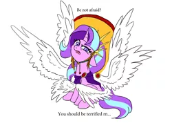 Size: 1333x1000 | Tagged: safe, artist:slamjam, derpibooru import, starlight glimmer, pony, unicorn, biblically accurate angels, historical roleplay starlight, image, jpeg, simple background, solo, white background