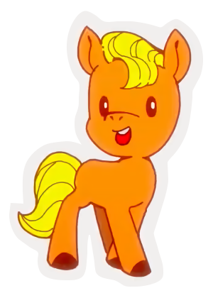 Size: 300x420 | Tagged: safe, derpibooru import, part of a set, screencap, unnamed character, unnamed pony, earth pony, pony, my little pony: make your mark, spoiler:my little pony: make your mark, background removed, g5, image, open mouth, png, simple background, solo, sticker, transparent background