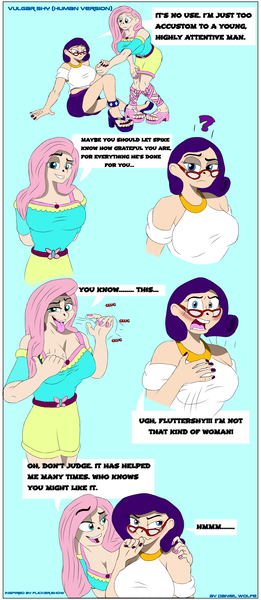 Size: 1780x4090 | Tagged: suggestive, derpibooru import, fluttershy, rarity, human, clothes, glasses, high heels, humanized, image, png, shoes