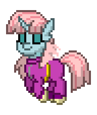 Size: 192x228 | Tagged: safe, artist:gloomy brony, derpibooru import, ocellus, changedling, changeling, pony, pony town, animated, clothes, cosplay, costume, female, flying, gif, image, king of fighters, kof, kula diamond, simple background, solo, transparent background, wings