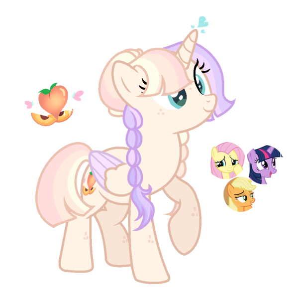 Size: 1038x1040 | Tagged: safe, artist:moonnightshadow-mlp, derpibooru import, applejack, fluttershy, twilight sparkle, twilight sparkle (alicorn), oc, alicorn, pony, unicorn, base used, female, image, magical lesbian spawn, magical threesome spawn, mare, offspring, parent:applejack, parent:fluttershy, parent:twilight sparkle, png, simple background, transparent background