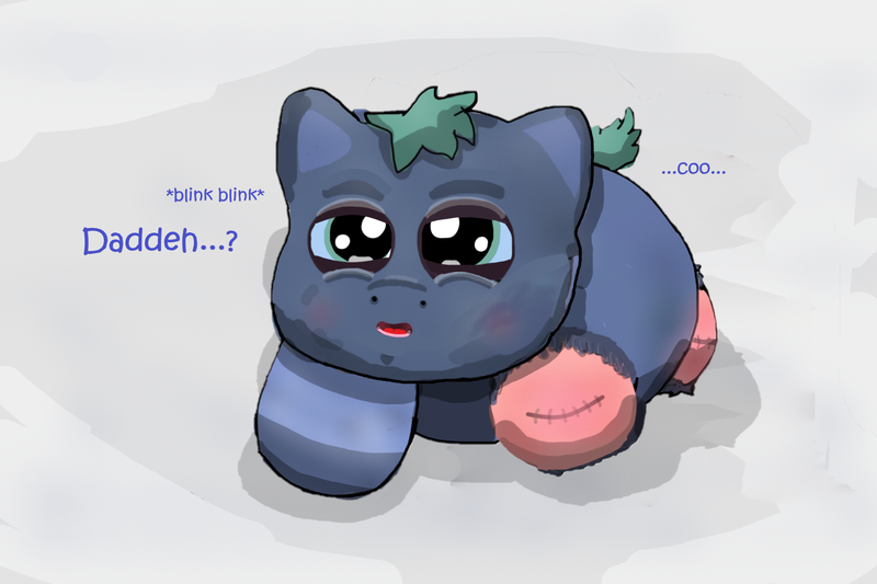 Size: 2400x1600 | Tagged: safe, artist:othercoraline, fluffy pony, pony, amputee, feral, foal, image, lil champ, png