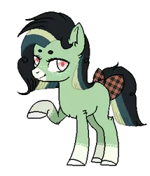 Size: 300x350 | Tagged: safe, artist:ponpon-adopts, derpibooru import, oc, unofficial characters only, earth pony, pony, base used, bow, ear fluff, earth pony oc, eyelashes, female, image, mare, png, raised hoof, simple background, smiling, solo, tail, tail bow, transparent background