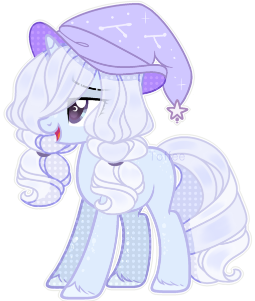 Size: 1024x1207 | Tagged: safe, artist:toffeelavender, derpibooru import, oc, unofficial characters only, pony, unicorn, base used, constellation, crescent moon, eyelashes, female, hat, horn, image, mare, moon, png, simple background, smiling, solo, transparent background, unicorn oc, unshorn fetlocks, wingding eyes, witch hat