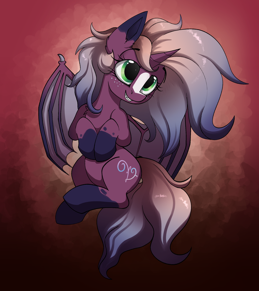 Size: 2065x2322 | Tagged: safe, alternate version, artist:arume_lux, derpibooru import, oc, oc:efflorescence, oc:witching essence, oc:witching hour, alicorn, bat pony, bat pony alicorn, pony, bat pony oc, bat wings, fusion, horn, image, png, wings