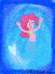 Size: 1280x1712 | Tagged: safe, artist:thedarktercio, derpibooru import, pinkie pie, human, mermaid, humanized, image, jpeg, solo